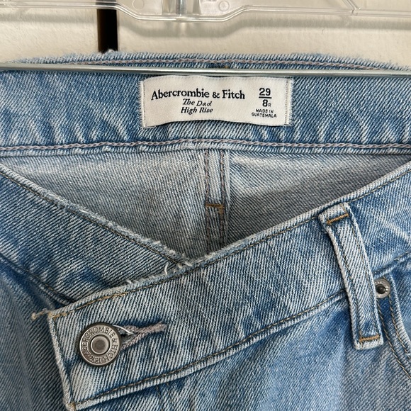 Abercrombie Dad High Rise Jeans with Criss-Cross Waist - Picture 2 of 5